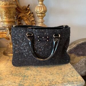 Kate Spade black shimmer bag